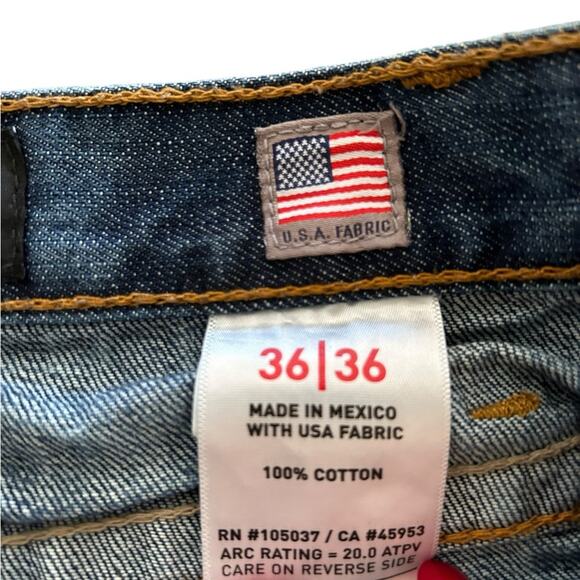 Ariat Jeans Mens 36X36 Blue Denim FR M3 Loose Straight Workwear Flame Resistant - Picture 11 of 11